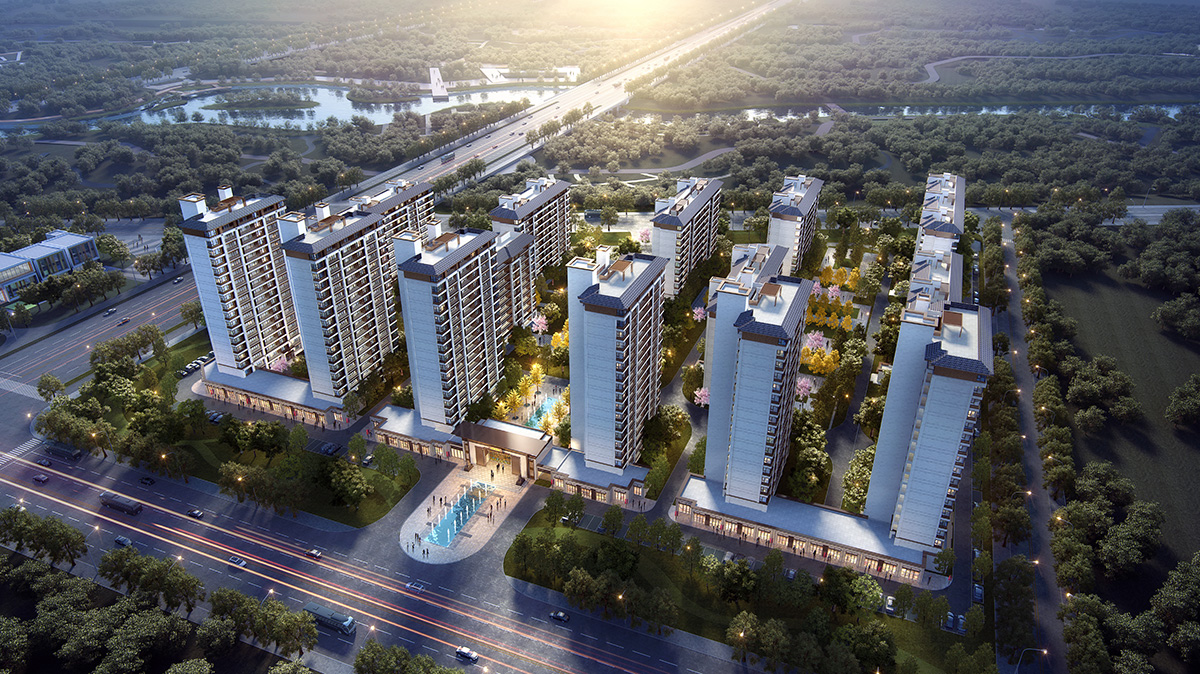 淮陽(yáng)建業(yè)濱河院子（南院）建筑幕墻外裝飾工程