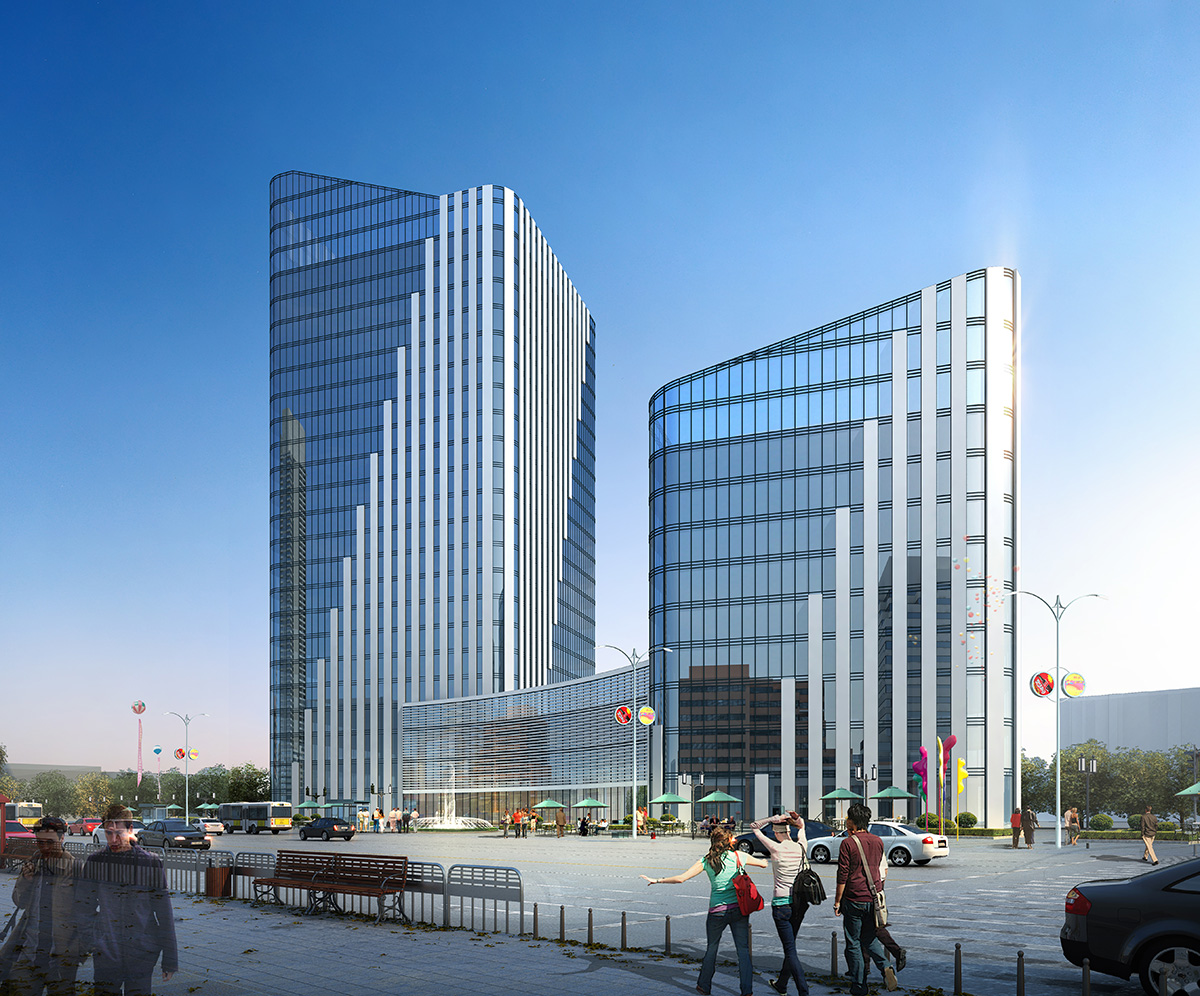 新鄉(xiāng)大數(shù)據(jù)產業(yè)園14#研發(fā)樓外立面幕墻工程